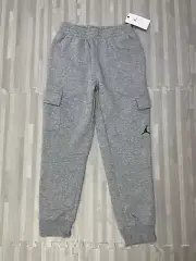 Nike Air Jordan Jumpman Cargo Joggers Pants Boy's Size Medium Gray 95B087 $55