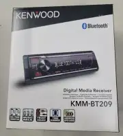 Kenwood KMM-BT209 Digital Media Receiver with Front USB AUX-In Bluetooth New