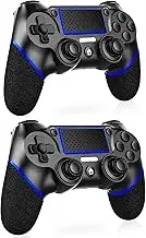 Lyyes PS4 Controller 2 Pack, Wireless PS4 Controllers with Non-Slip Grip Motion Sensing Compatible for PS4 Console