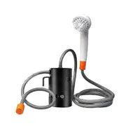 Portable Outdoor Shower with IPX7 Waterproof & USB Rechargeable Pump for Camping, Hiking, Travel black
