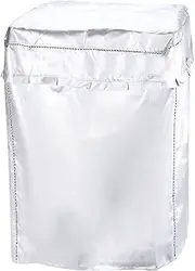 uxcell Twin Tub Washing Machine Cover, Portable Washer Cover 30Wx17Dx35H Inch(M Size) Silver Waterproof Cover for Twin Tub Washer