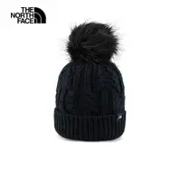 在飛比找蝦皮商城優惠-The North Face北面兒童黑色舒適保暖毛球設計毛帽
