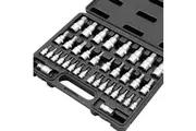 36Pc Hex Bit Socket Set Metric & SAE Allen Key Combination S2 Steel W/T Adapter
