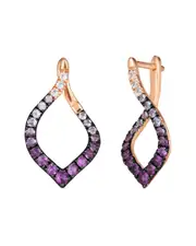 Le Vian 14K Rose Gold 1.35 ct. tw. Pink Sapphire Ombre Drop Earrings