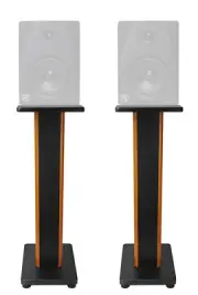 (2) Rockville 28" 2-Tone Studio Monitor Speaker Stands For Rockville DPM5B