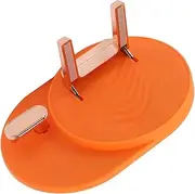 Blow Dryer Holder, Foldable Easy to Use Durable Hair Dryer Shelf Punching for Salon (Orange)