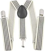 [Colaxi] Kids Suspenders Tuxedo Suspenders Y Back Shoulder Straps Pants Suspender Y Shape Adjustable Braces for Boys, Girls, Cosplay