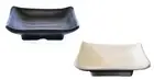 Melamine Rectangular Soy Sauce Dish Plate Sushi Sashimi Wasabi Condiments 1.8 oz