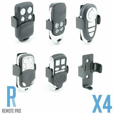 4 x Garage/Gate Remote Wall Mount/Bracket/Clip PTX4/Merlin/Boss/B&D/Gliderol/ATA