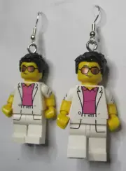 LEGO Minifigure Loop Earrings - Yuppie - (2 Pieces)