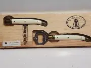 Jean Dubost Laguiole French Corkscrew Bottle Opener Set NOS