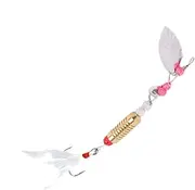 Spinner Baits for Bass Fishing - Sequin Bait Lure with Feather Treble Hook | Swimbaits Spinnerbait Fishing Accessories Supplies for Freshwater Saltwater