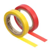 2Pcs 26Ft Tennis Racket Badminton Racquet Grip Finishing Tapes, Red/Yellow