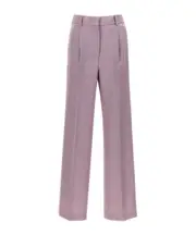 MSGM Lurex Pinstriped Pants IT40 purple