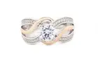 Infinity Ring Rhodium Plating With Zirconia
