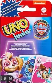 UNO Junior Paw Patrol: The Mighty Movie Kids Card Game for Family Night HPY62