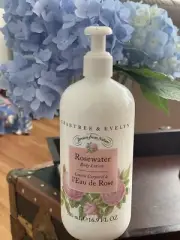 Crabtree & Evelyn ROSEWATER BODY LOTION 16.9 fl.oz NEW with PUMP