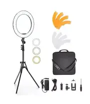 Ring Light with Stand and Phone Holder, IVISII 18 inch Ring Light，55W 550