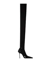 Saint Laurent Buckle Detailed Pointed Toe Boots 36,37.5,38.5,37,38,39,40 black