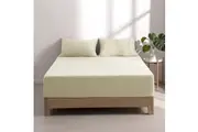 Dreamaker Superfine Washed Microfibre Combo Fitted Sheet Set Natural