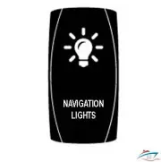 Navigation Lights Switch Cover, Rocker Switch Cover USA MADE Custom