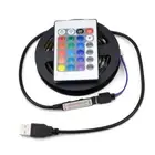 USB LED Strip Light 5050 SMD RGB TV Background 30leds/m 5V USB Remote Controller