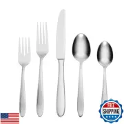Oneida H037045Awwm Mooncrest 45 Piece Everyday Flatware Set, Service For 8