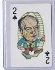 1980 POLITICARDS PLAYING CARDS 2C HAROLD STASSEN