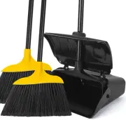 Commercial-Grade Dustpan and Broom Set for Easy Cleanup in High Traffic Areas