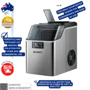 Devanti Ice Maker Machine Commercial 3.2l Countertop Portable Stainless Steel AU