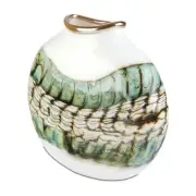 GartnerBlade Glass Opal Flat Vessel Bowl Sculpture Cast Signed Gartner Blade