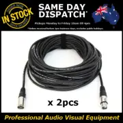 2 x 25M 120 Ohms 3 Pin DMX XLR Lighting Cable Lead Cord Wire 25 Metre DMX-512