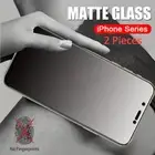 2X Matte Tempered Glass Screen Protector For iPhone 16 15 14 13 12 Pro Max PLUS