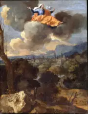 Nicolas Poussin - The Translation of Saint Rita Giclee Art Print on Canvas 36"