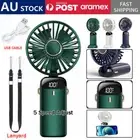 Mini Portable Fan Cooling Hand-held Desk Cooler USB Air Rechargeable 5 Speeds