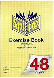 Spirax 113 A4 Exercise Book with 18MM Ruling (48 Pages)