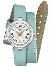 [Tissot] Bellissima Small Lady T1260101611301 Watch M Double Tour Strap in Light Blue