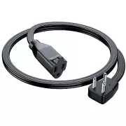 Extension Cord Heavy Duty 2 Feet Flat Wire 3-Prong Flat Plug 14 AWG Power Cor...