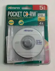 Memorex Pocket CD-RW 5 Pack