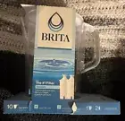 NEW Brita Large 10 Cup Water Filter Pitcher w/ 1 Standard Filter - White