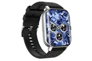 Smart Watches Men Women Answer/Make Calls Touch Screen Fitness Tracker with Heart Rate Blood Oxygen Blood Pressure Monitor 100+ Sports Modes Waterproof Smart Watch Black for Android iOS(Black)
