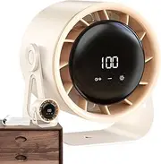 Clip On Stroller Fan - Digital Display Fan 100 Speeds | FLAMP Car Fan Clip On | High Speed Clip Fans | Digital Display Clip On Fans | Rechargeable Digital Display Small Turbine Air Blower