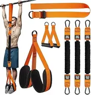 SHENMAIDAY Pull-up Assist Straps Set 225lbs, 3 Pull-up Assist Straps Adjustable with Fabric Foot/Knee Support, Heavy Duty Anti-Break Pull-up Assist Straps for Body Extension Strength Training