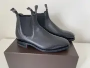 RM Williams Boots Black Kangaroo Comfort Craftsman 10G, 11 US Brand New In Box