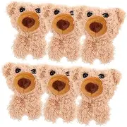 UPKOCH 6pcs Clothing Sewing Plush Animal DIY Material Decorative Plush Toy for Craft Making Clothing Decoration