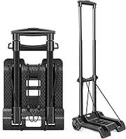 Small Folding Hand Truck with 2 Wheels, Easy to Carry Luggage Cart, Upgraded Trolley Cart, Compact Design of Foldable Dolly, Suitable for Carrying, Travel, Shopping, Office, Airport
