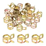 ID 15mm 9/16inch Fuel Line Hose Clips,Pipe Clamps,Spring Hose Clamp,30PCS