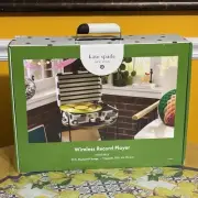 NEW Kate Spade Target Portable Polka Dot Record Player Bluetooth Rechargeable