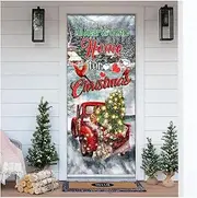 Door Stickers Merry Xmas Home Decal Christmas Party Decor Door Stickers Removable Waterproof Self Adhesive Poster Mural (Color : T, Size : 40x120cm)