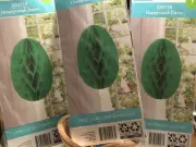 3 Hanging Oval Shaped- Egg Shape Honeycombs Paper Party Decorations Green